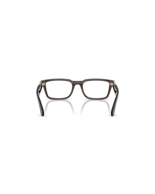 Burberry Gray 54Mm Rectangle Optical Glasses for men