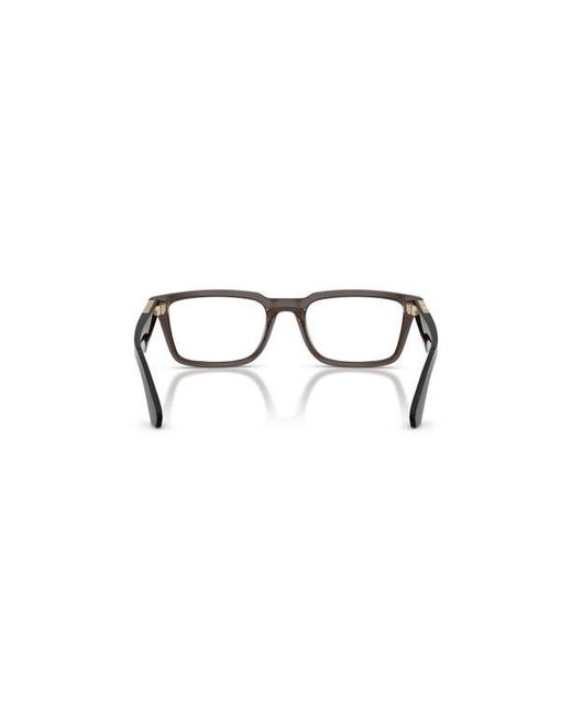 Burberry Black 52Mm Rectangle Optical Glasses for men