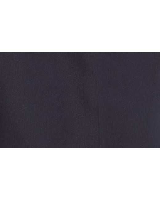 Berle Blue Microfiber Self Sizer Pleated Shorts for men
