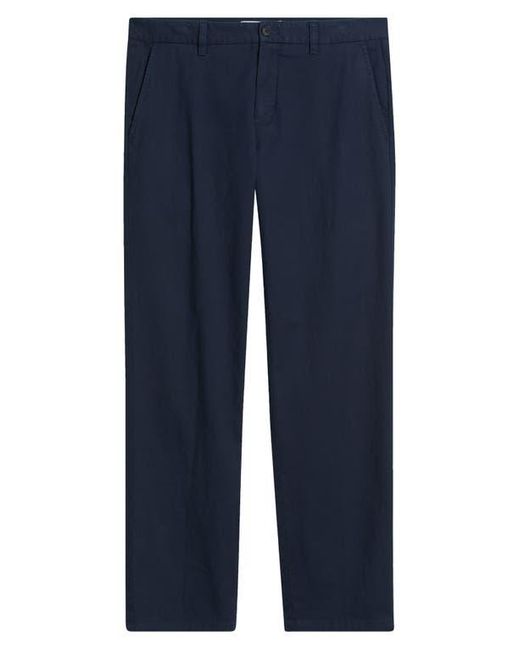 Nordstrom Blue Straight Stretch Cotton Chinos for men
