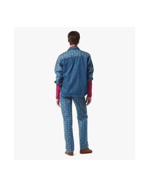 MCM Blue Monogram Jacket