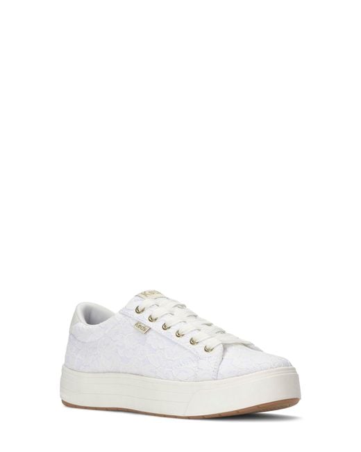 Keds White Park Platform Sneaker