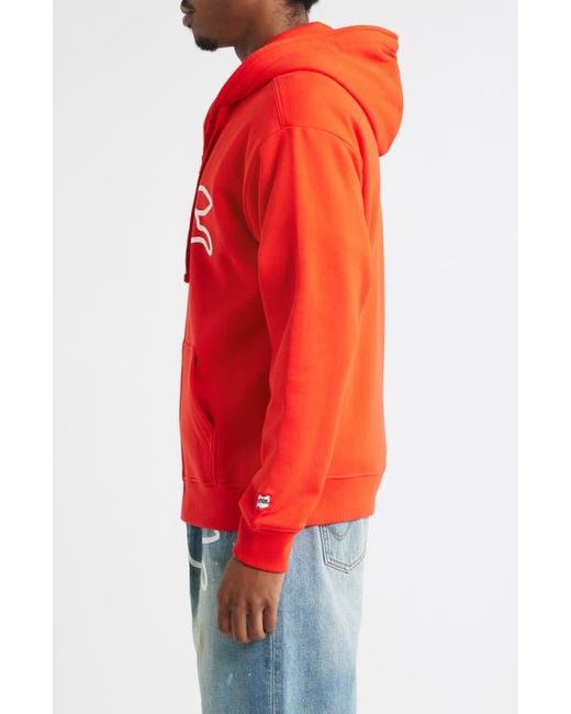 ICECREAM Red Scanner Graphic Zip Hoodie for men