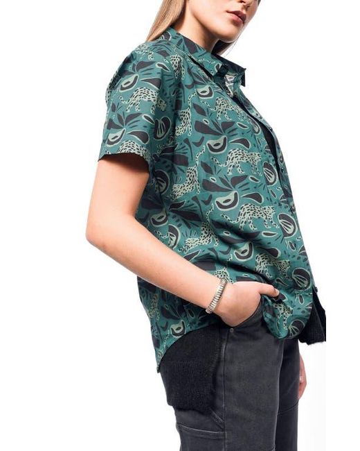 WILDFANG Green The Essential Oxford Button Up