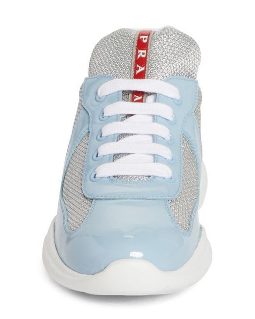 Prada Blue America's Cup Sneaker