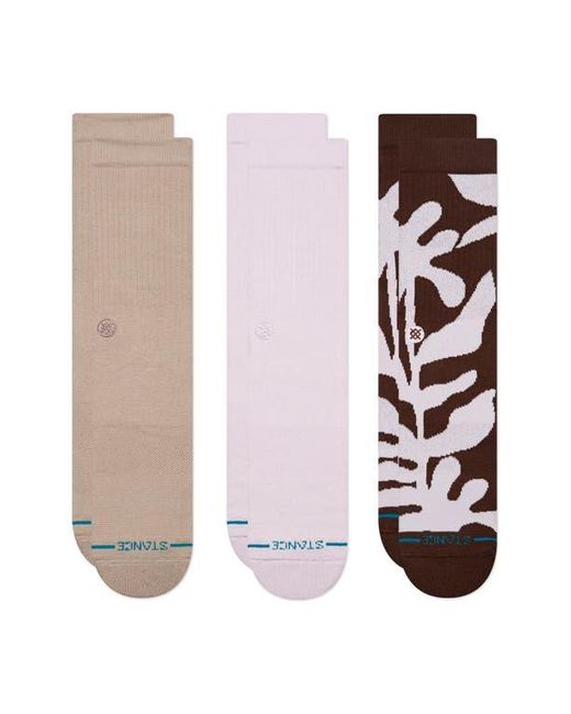 Stance White Hotsun Assorted 3-Pack Crew Socks for men