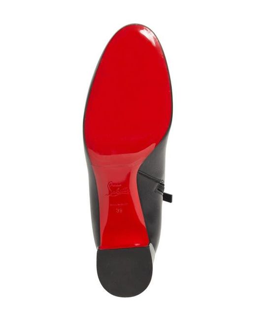 Christian Louboutin Black Jane Block Heel Bootie
