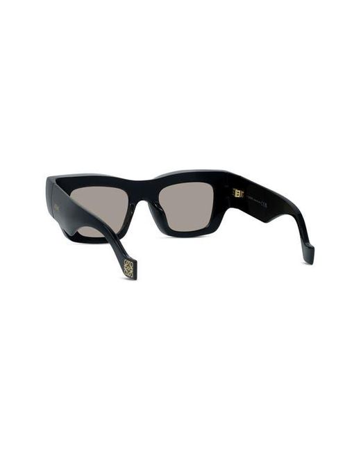 Loewe Black Signature 56Mm Rectangular Sunglasses