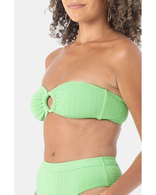 Roxy Green Haleiwa Bandeau Bikini Top
