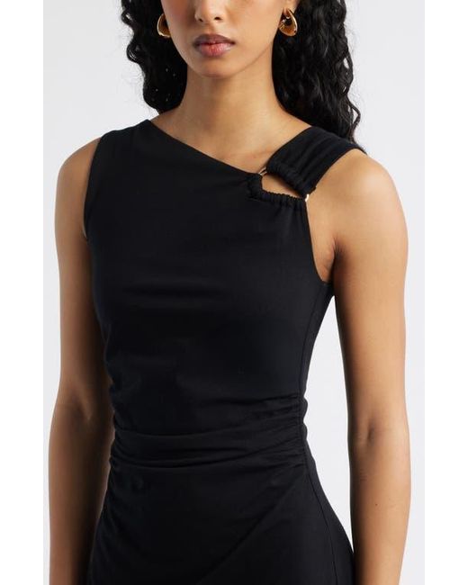 midi shirt dress sleeveless CHELSEA SLEEVELESS TIE-FRONT MIDI SHIRT DRESS