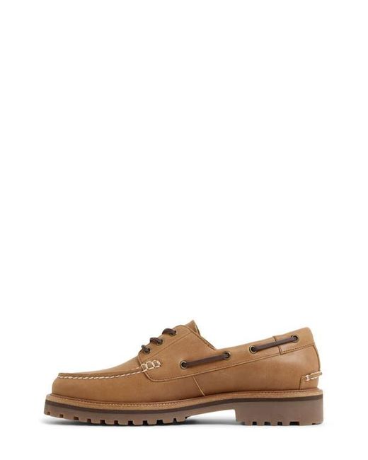 ALDO Brown Cedric Lugged Boat Shoe for men