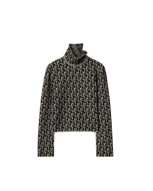 Burberry Black B Charm Wool Blend Sweater