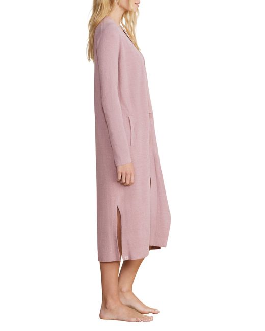 Barefoot Dreams Pink Everything Cozychic Ultra Lite Open Front Cardigan