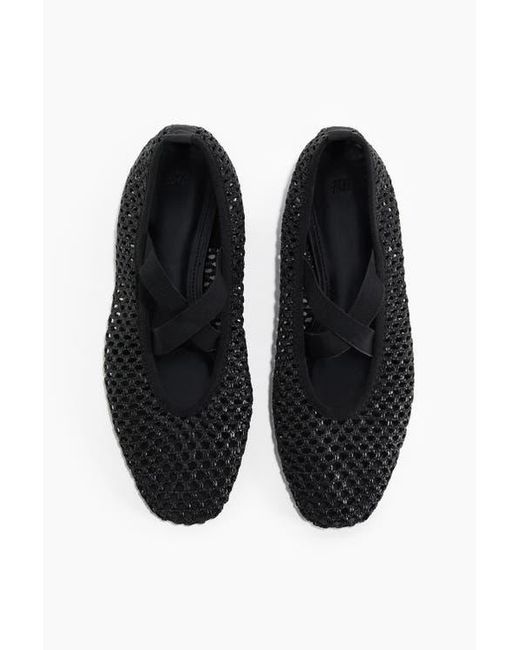 H&M Black Braided Ballet Flats