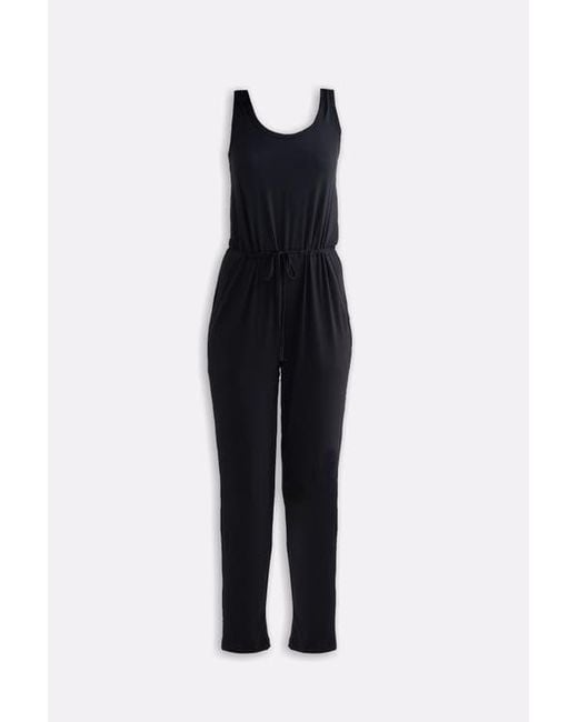 REISTOR Blue Relaxed Drawstring Jumpsuit