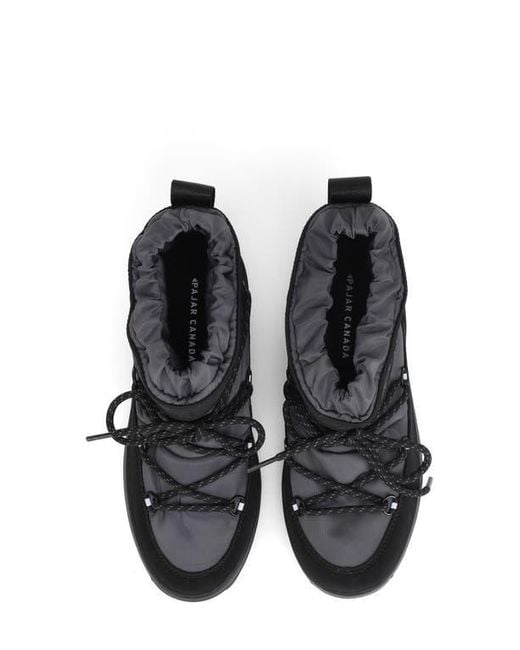 Pajar Black Galaxy Mini Waterproof Platform Ankle Bootie