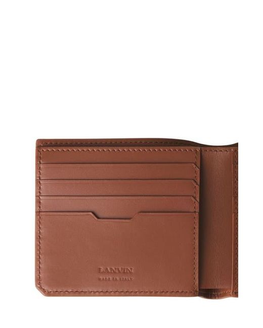 Lanvin Brown Compagnon Leather Wallet for men