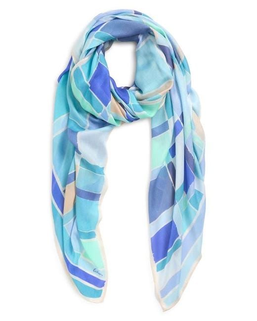 Echo Blue Painted Plaid Wrap