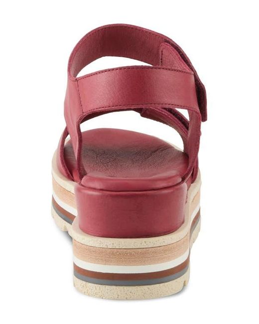 Spring Step Red Hileman Platform Sandal