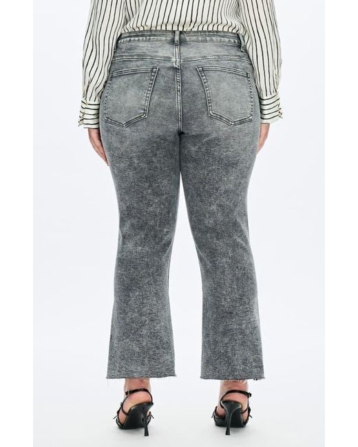 Bayeas Gray High Waist Ankle Slim Straight Leg Jeans