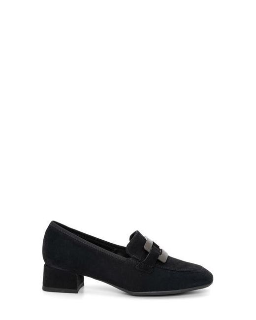 Ara Black Glimmer Loafer Pump