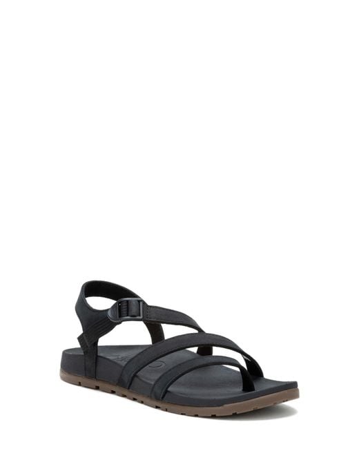 Chaco Black Lowdown Leather Sandal