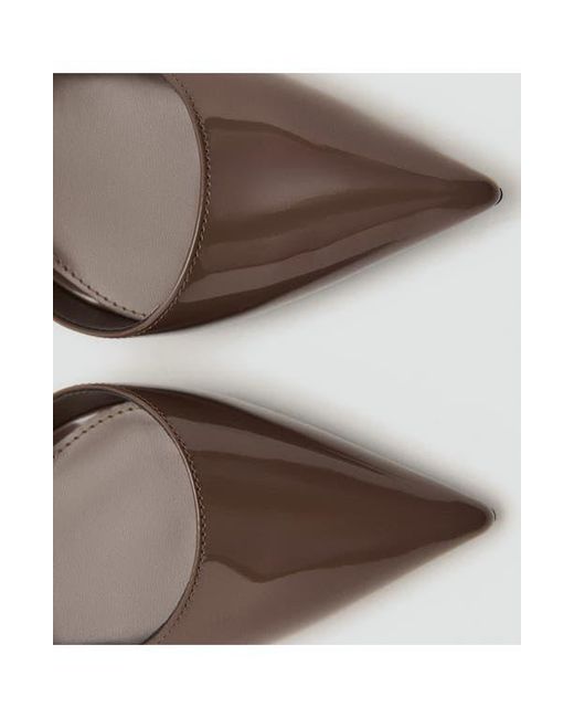 Mango Brown Audrey Half D'Orsay Pump