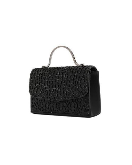 Lady Couture Black Rhinestone Handbag