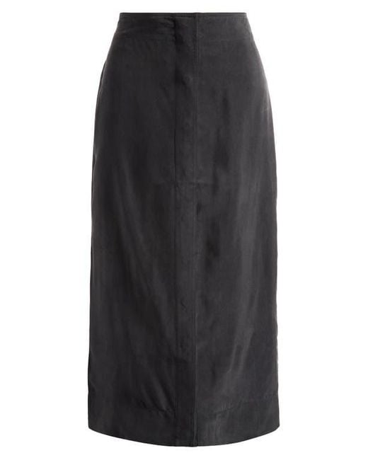 Alex Mill Black Oliva A-Line Midi Skirt
