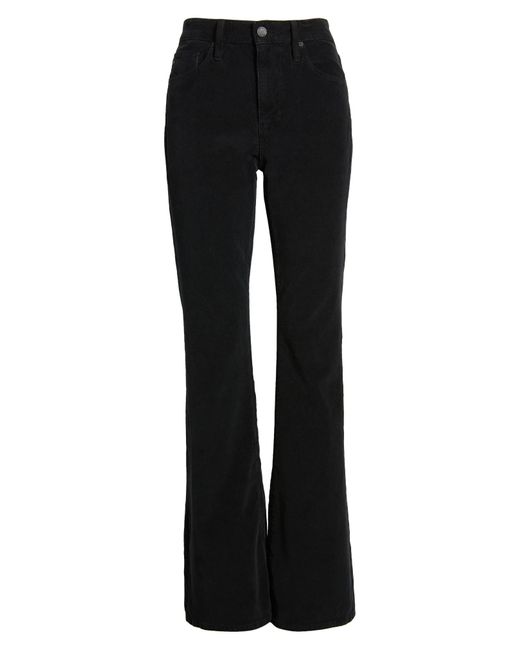 AG Jeans Black Farrah High Waist Stretch Corduroy Bootcut Pants