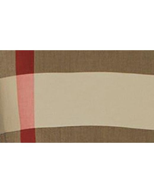 Burberry Natural Summerton Archive Short Sleeve Check Cotton Poplin Button-Up Shirt for men