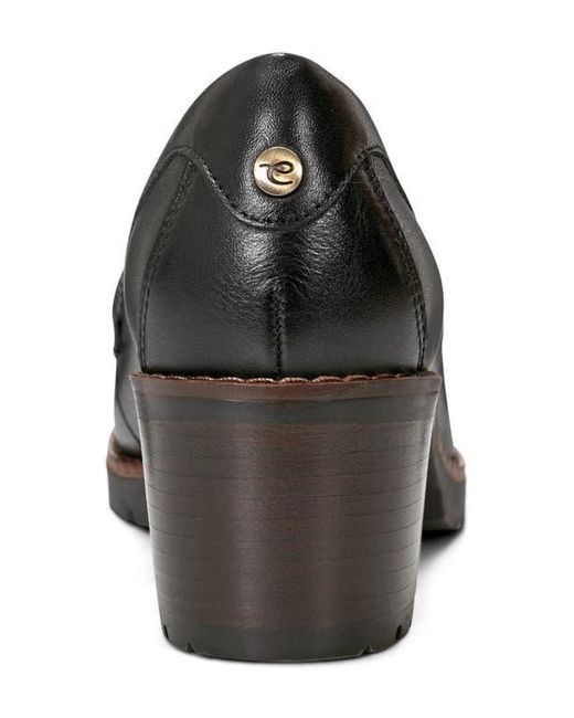 Easy Spirit Black Charli Block Heel Loafer