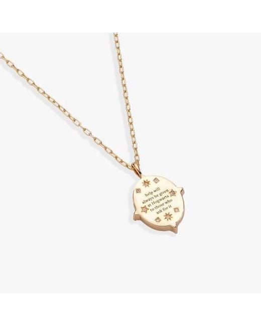 ALEX AND ANI White Harry Potter Hogwarts Pendant Necklace