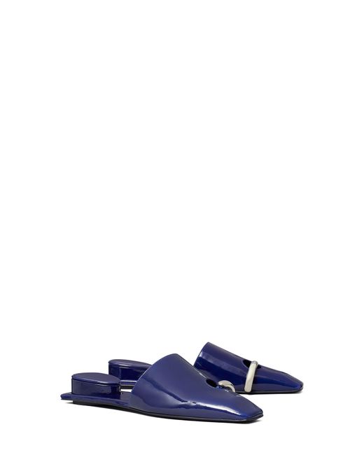 Tory Burch Blue Pierced Mule