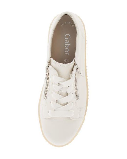 Gabor White 63.334 Platform Sneaker
