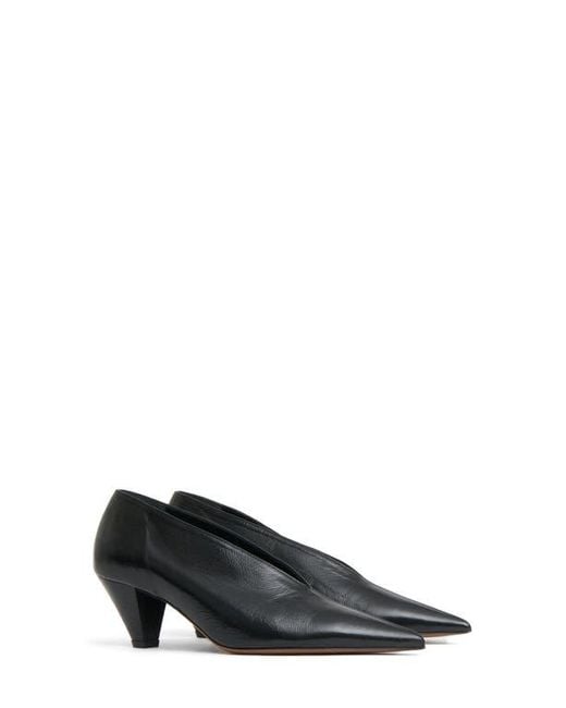 Mansur Gavriel Black Kiki Pointed Toe Pump