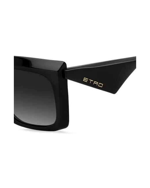 Etro Black 57Mm Square Sunglasses