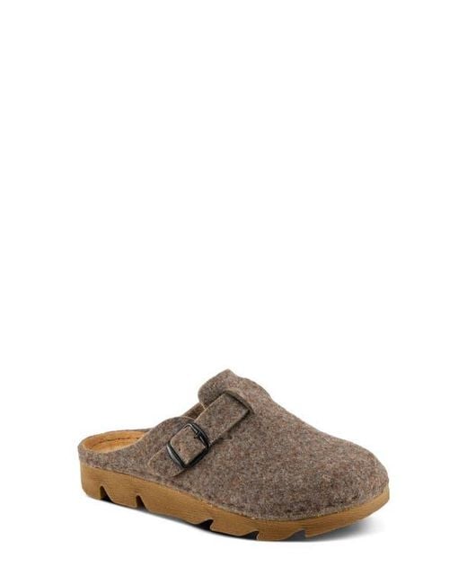 Flexus by Spring Step Brown Clogger Mule