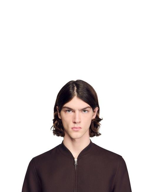 Sandro Purple Zip-Up Jacket for men
