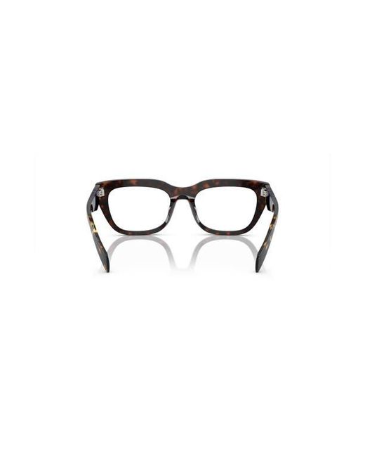 Prada Black 52Mm Irregular Optical Glasses