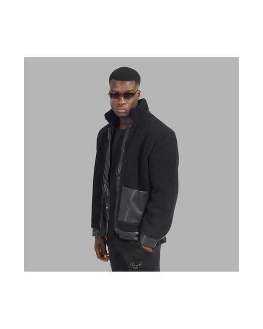 Blvck Paris Black Blvck Shearling Jacket for men