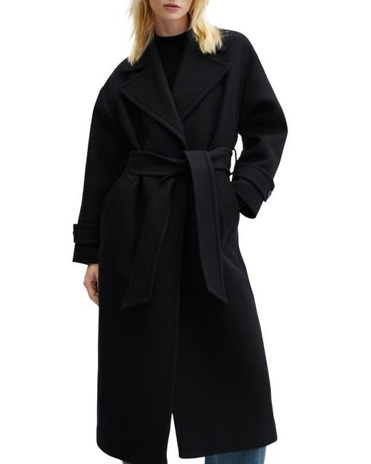 Mango black belted coat hotsell