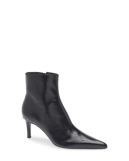 Mango Black Valle Pointed Toe Bootie