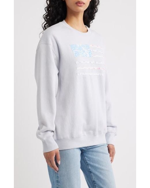 LoveShackFancy White Palo Patch Sweatshirt
