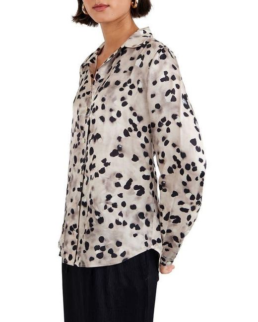 Bella Dahl Black Print Button-Up Shirt