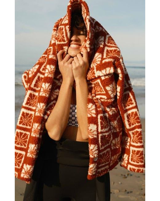Billabong Fairbanks Fleece Jacket in Red Lyst