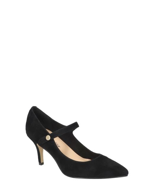 Bella Vita Black Lainey Pointed Toe Pump