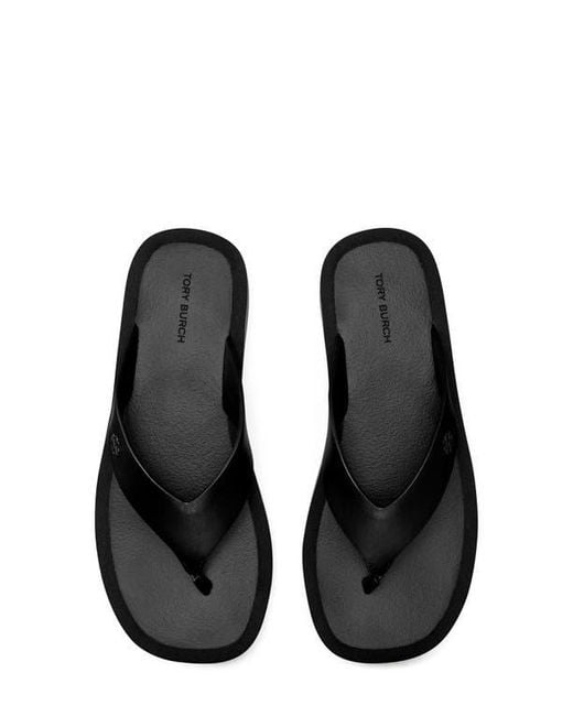 Tory Burch Black Platform Flip Flop