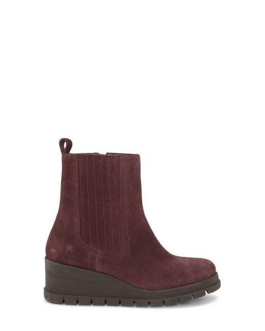 Lucky Brand Red Sondruh Platform Wedge Bootie