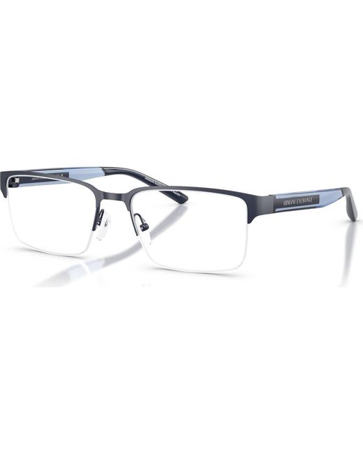 ARMANI EXCHANGE Blue 55Mm Rectangle Optical Glasses for men
